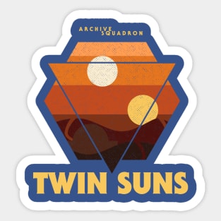 Sky Guy Twin Suns Sticker